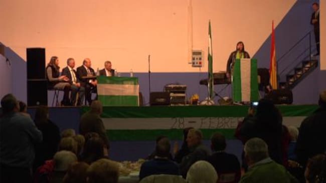 Acto de homenaje en el día de Andalucía