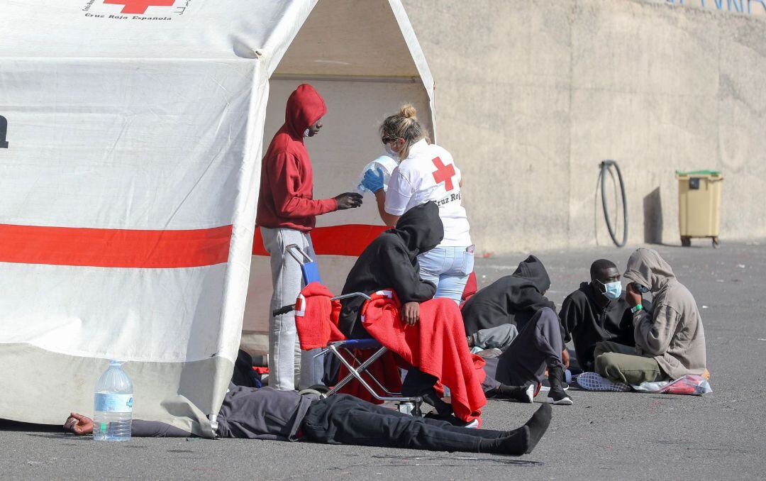 Llegada de migrantes a Gran Canaria