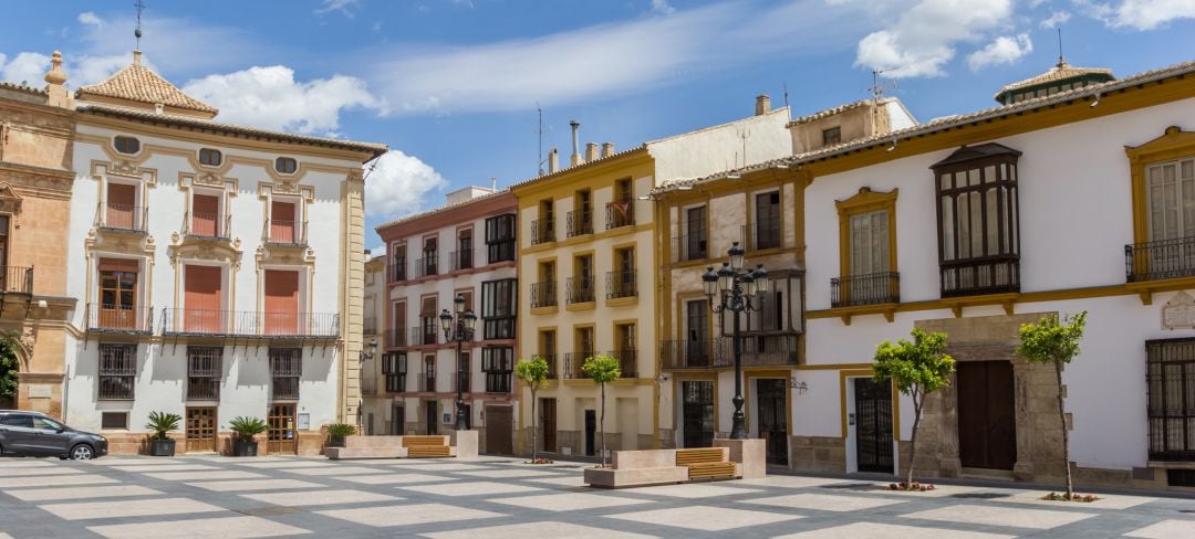 Imagen de la Plaza de España de Lorca