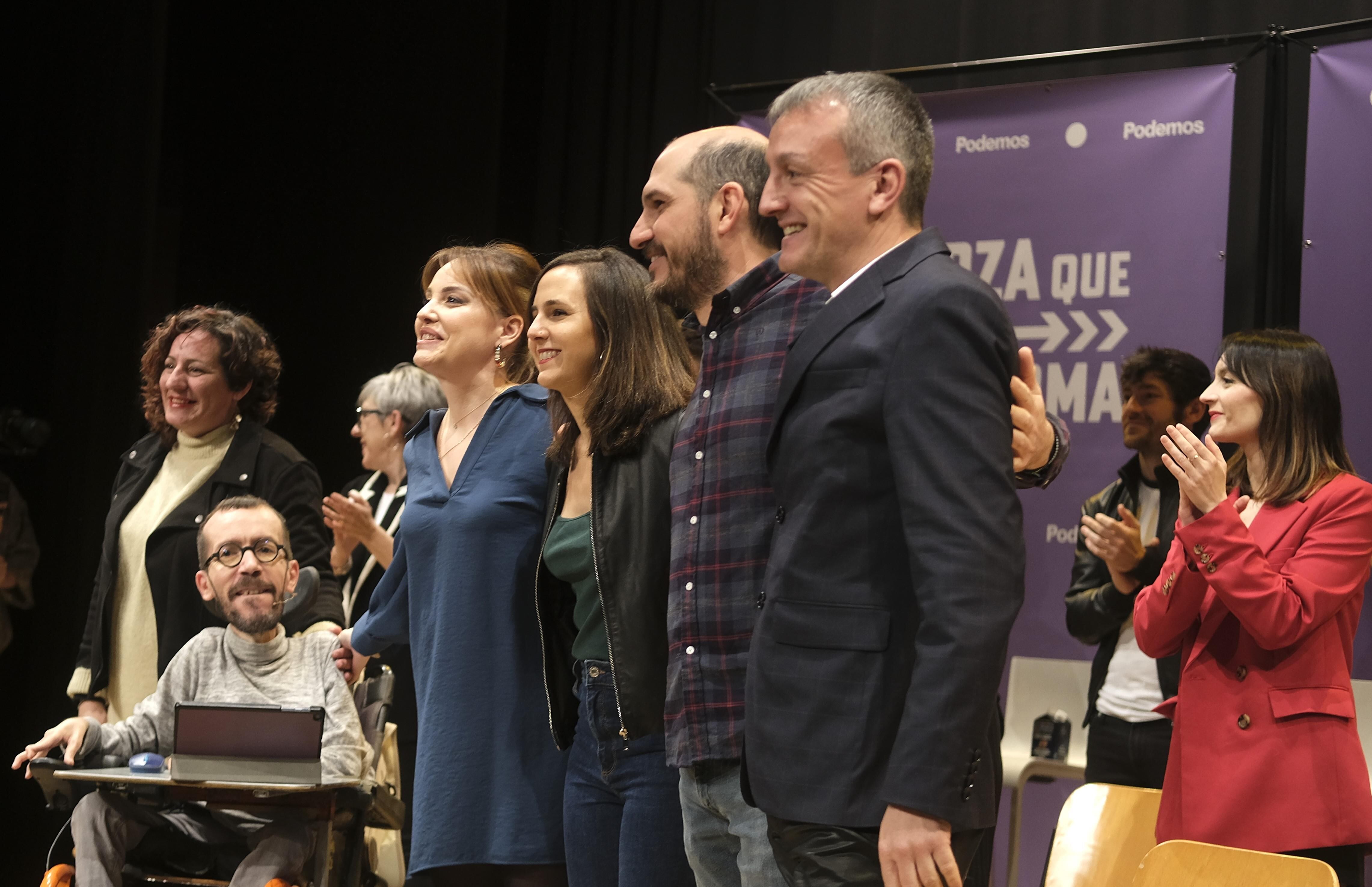 Momento del acto de Podemos, con el lema &quot;La fuerza que transforma&quot;