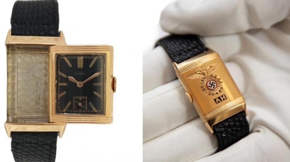 Reloj de oro personalizado que perteneció a Adolf Hitler.