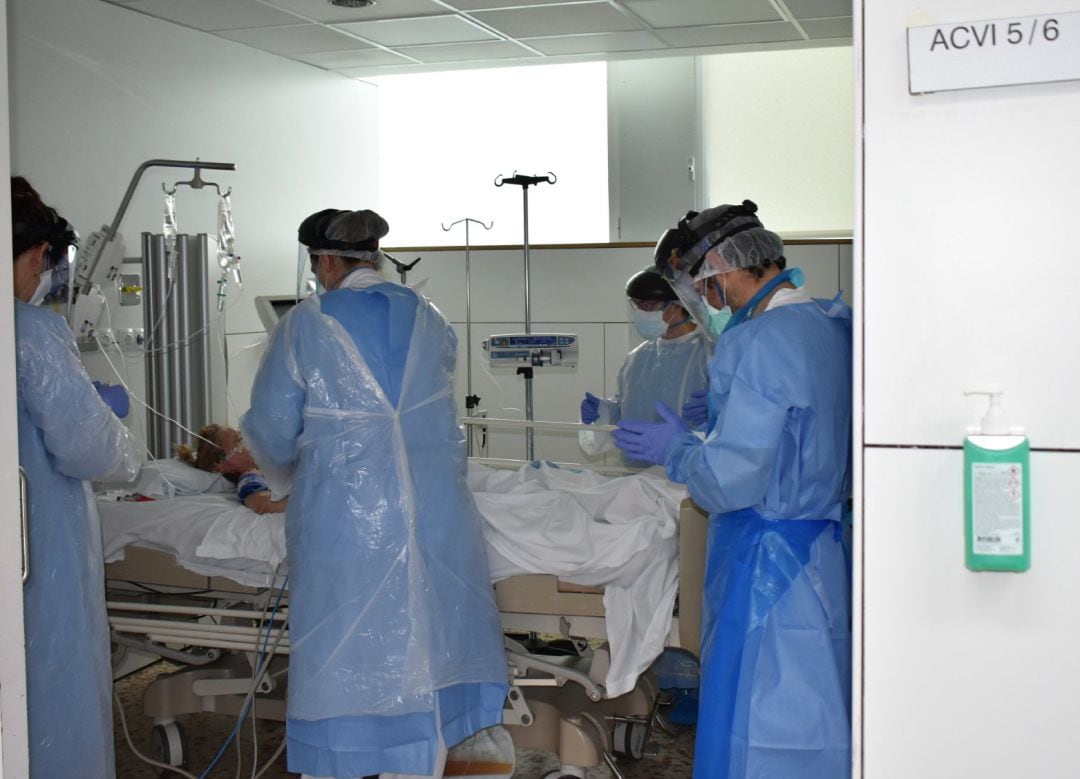 El Hospital de Santa Caterina de Salt (Girona), durante la epidemia del coronavirus