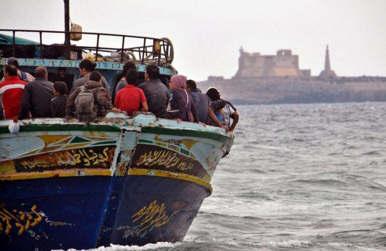 Fotografía de archivo del Estrecho de Gibraltar.