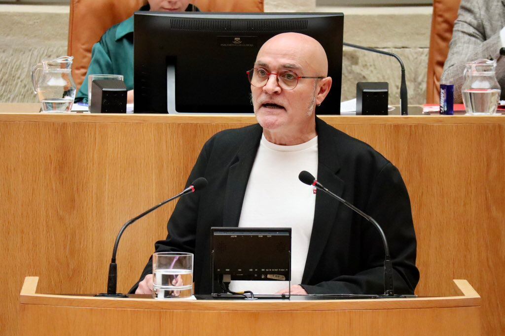 Raúl Pérez en el Parlamento de La Rioja