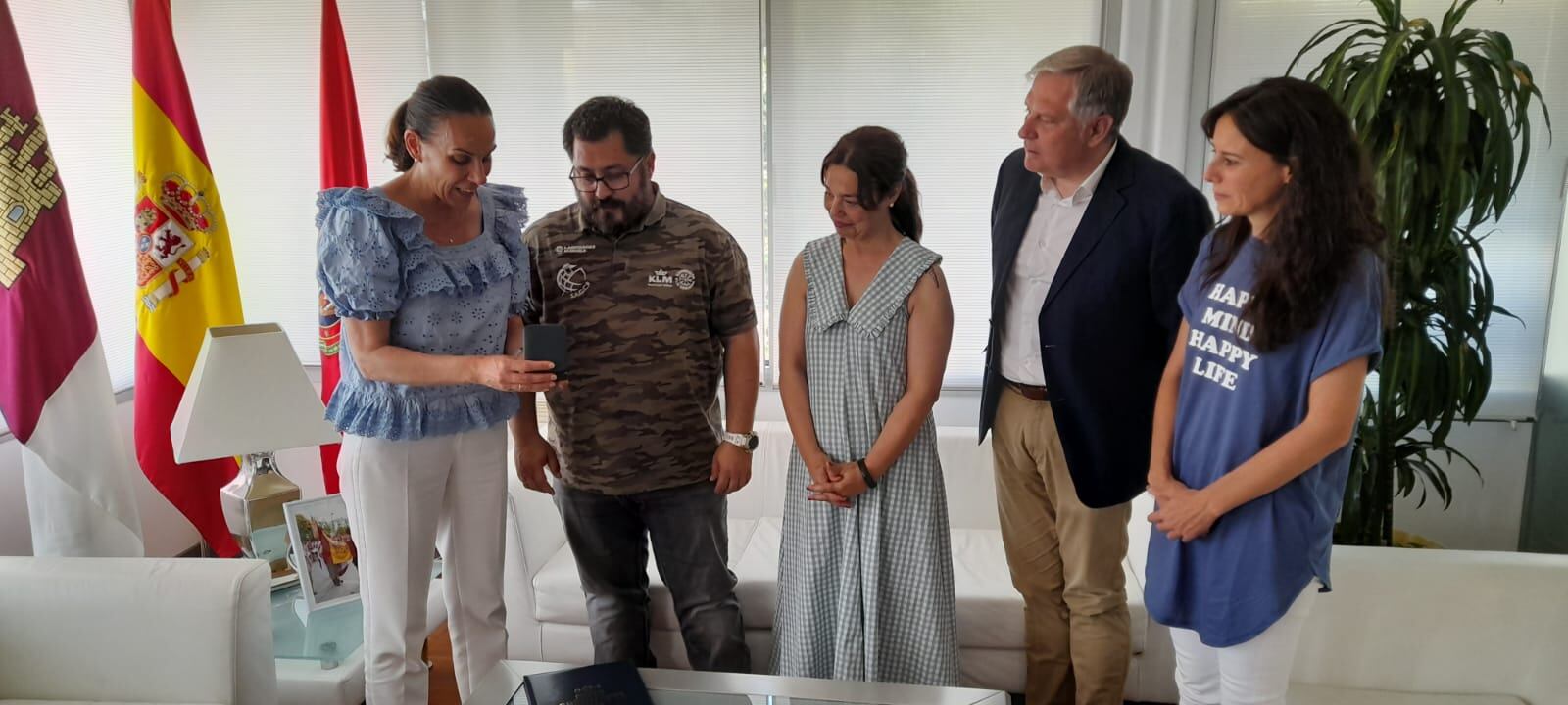 Un momento de la recepción a Manuel José Carpintero