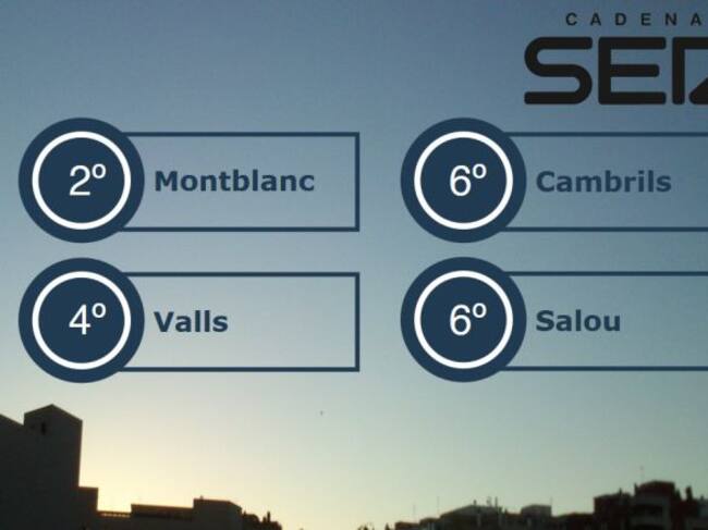 Temperatures Generals de primera hora del dia