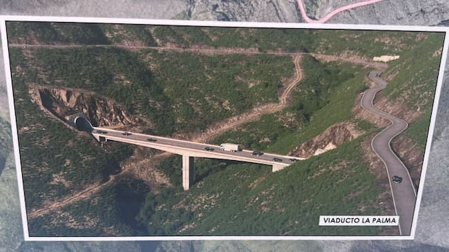 Así será el viaducto de La Palma, que formará parte de la nueva carretera Agaete-La Aldea