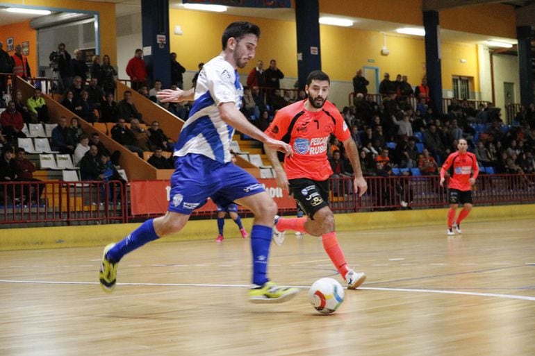 Imagen de archivo del Burela jugando en la cancha del pabellón Vista Alegre en Burela