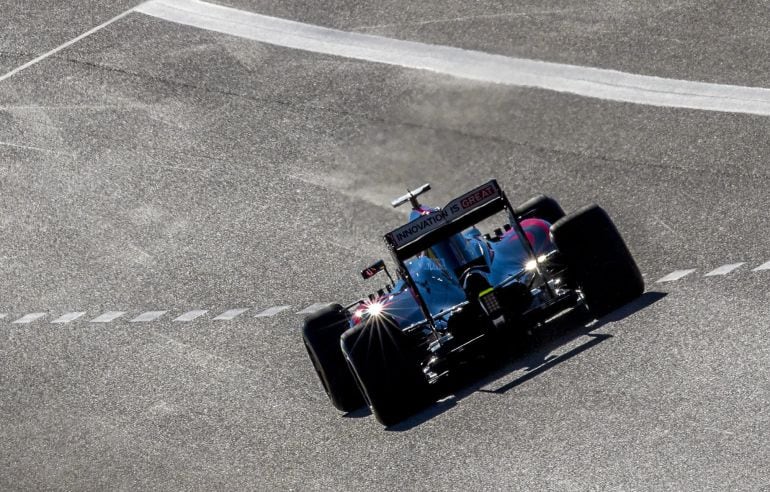 Fernando Alonso durante la clasificación del Gran Premio de los Estados Unidos en el Circuito de las Américas en Austin.