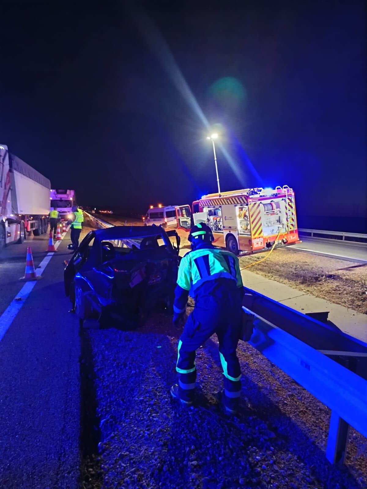 Accidente en la A-66 en Cubillos