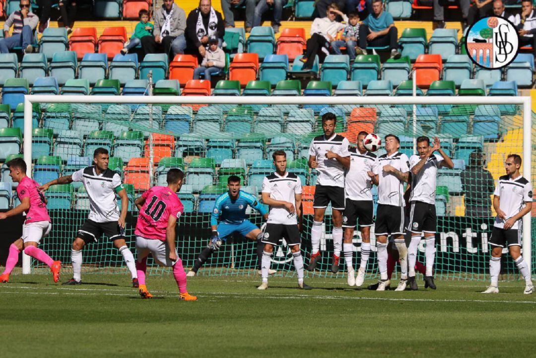 Lance del partido Salamanca CF 0-3 Sanse.