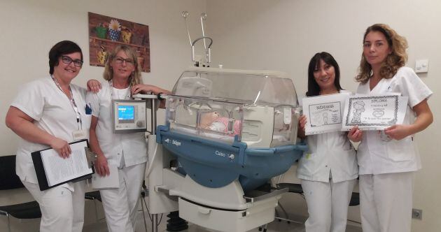 Equipo de la UCI de Neonatología del Hospital General Universitario Santa Lucía