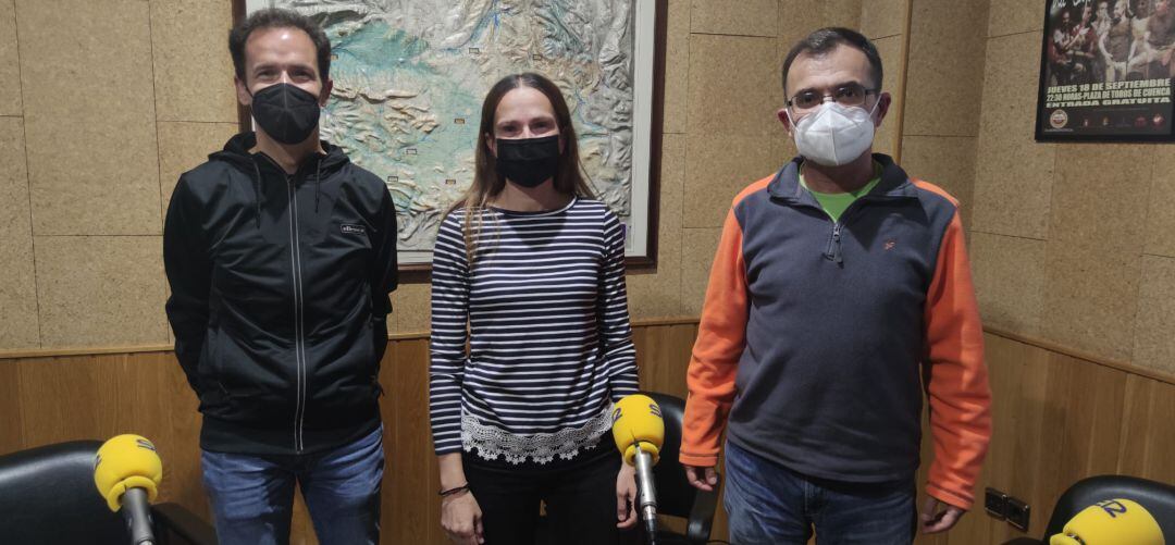 Toni Duque, Almudena López y Manuel Ruiz-Gómez de Fez