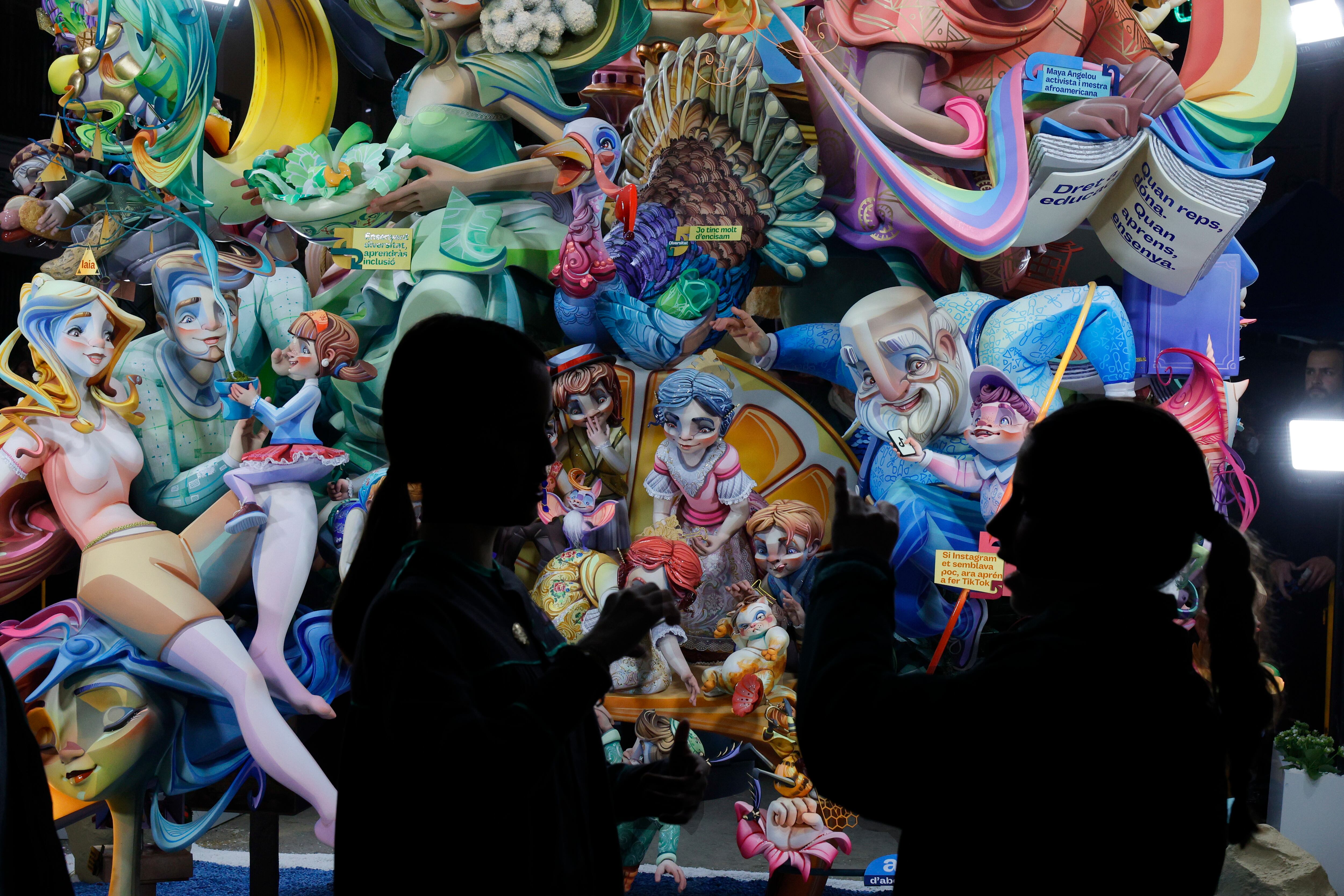 VALENCIA, 15/03/2025.- Imagen de la falla Convento Jerusalén