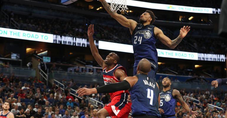 Jodie Meeks, durante el partido ante los Orlando Magic del pasado miércoles