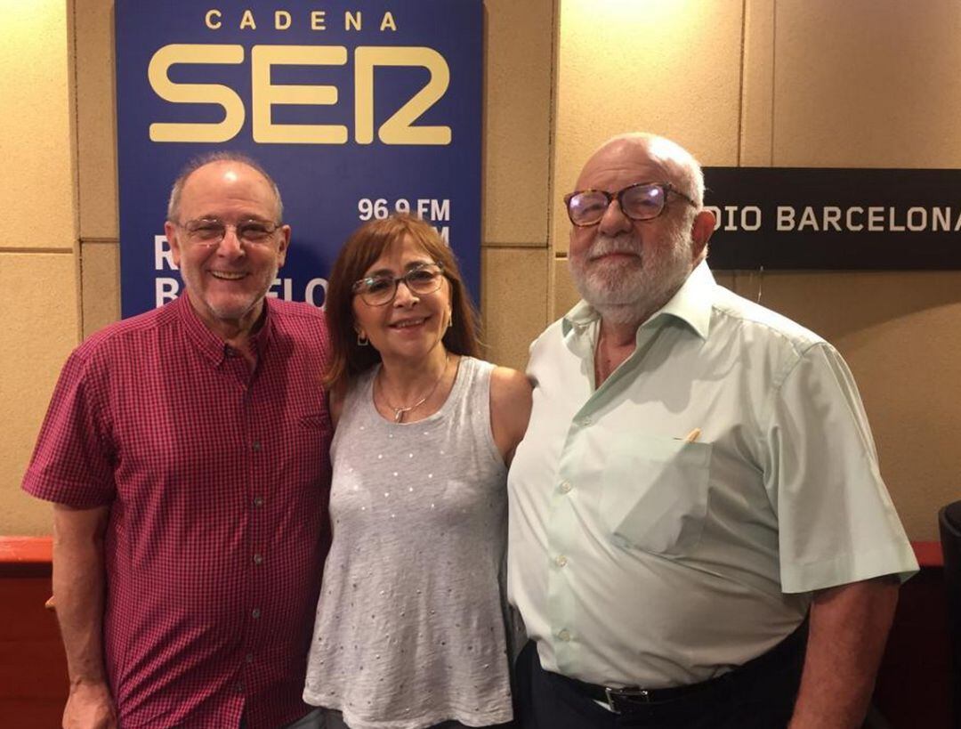 Emilio Gutiérrez Caba i Jaume Figueras, amb Rosa Badia.