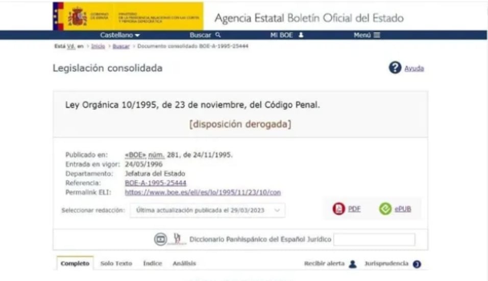 El error en el BOE / Confilegal