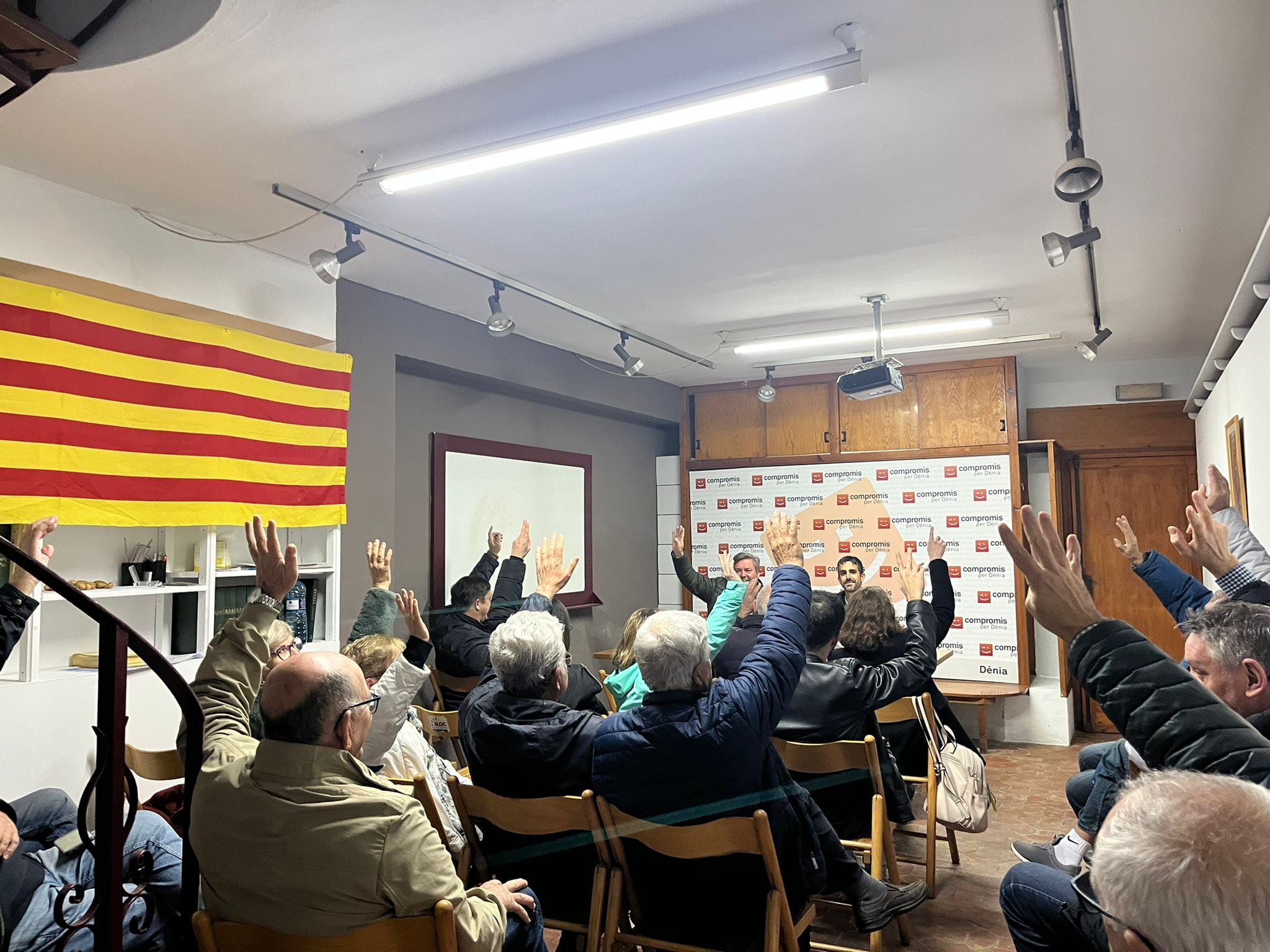 Asamblea de Compromís per Dénia aprobando la candidatura para las elecciones municipales de mayo de 2023.