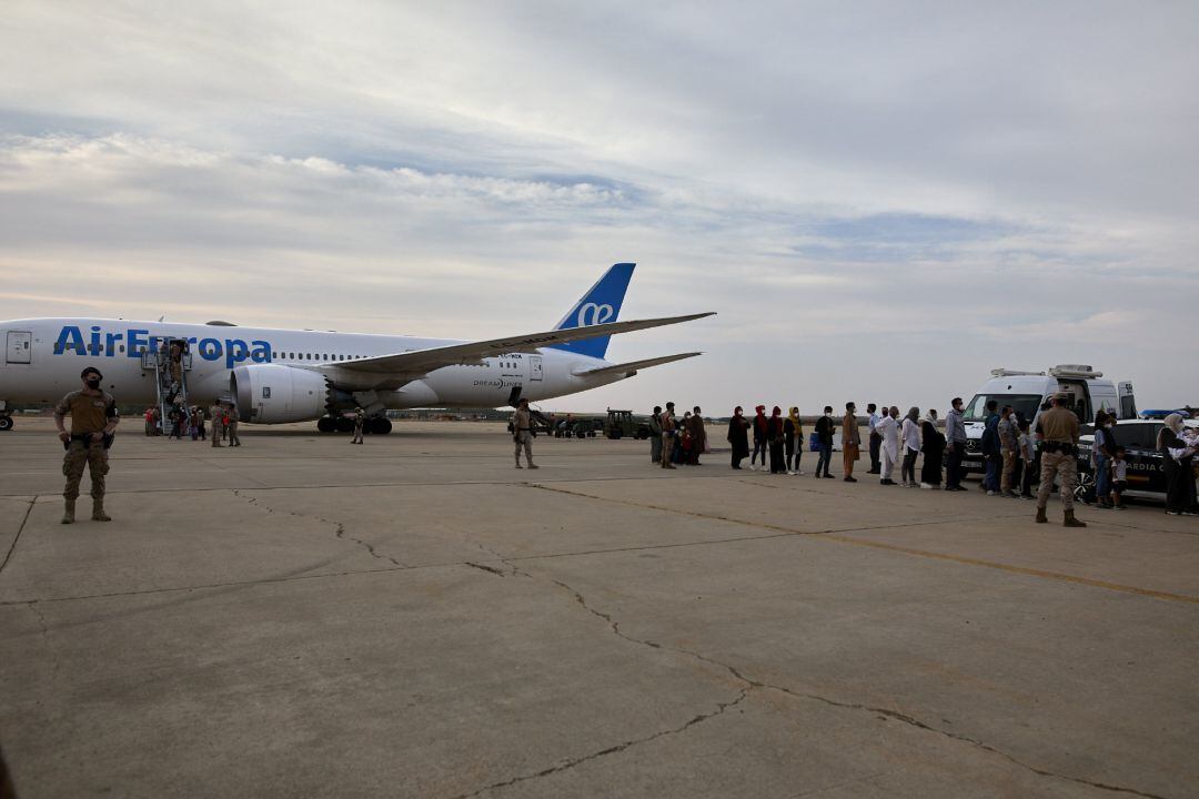 Vuelo procedente de Afganistán estos días a España 