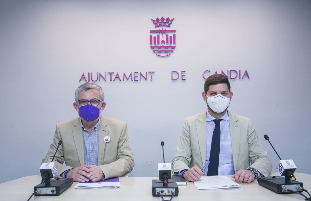 Josep Alandete y José Manuel Prieto, concejales Ayuntamiento de Gandia