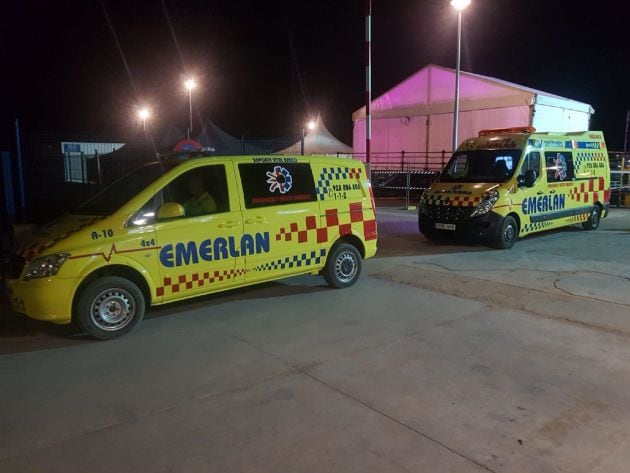 Medios móviles de EMERLAN para atender las incidencias.