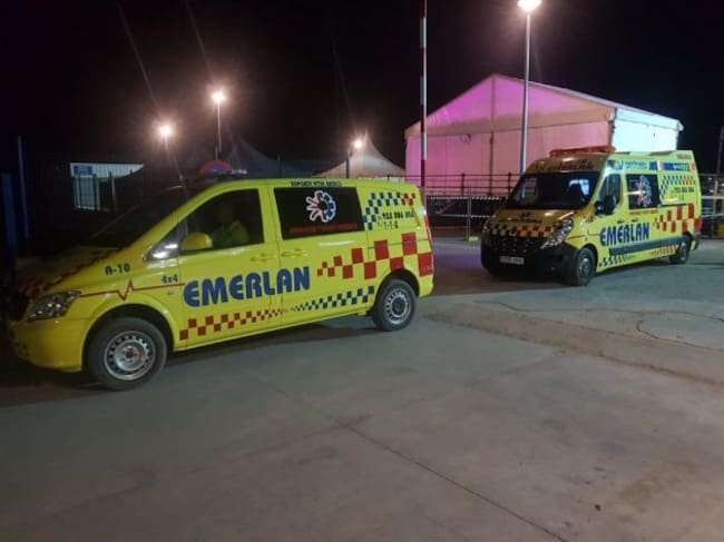 Medios móviles de EMERLAN para atender las incidencias.