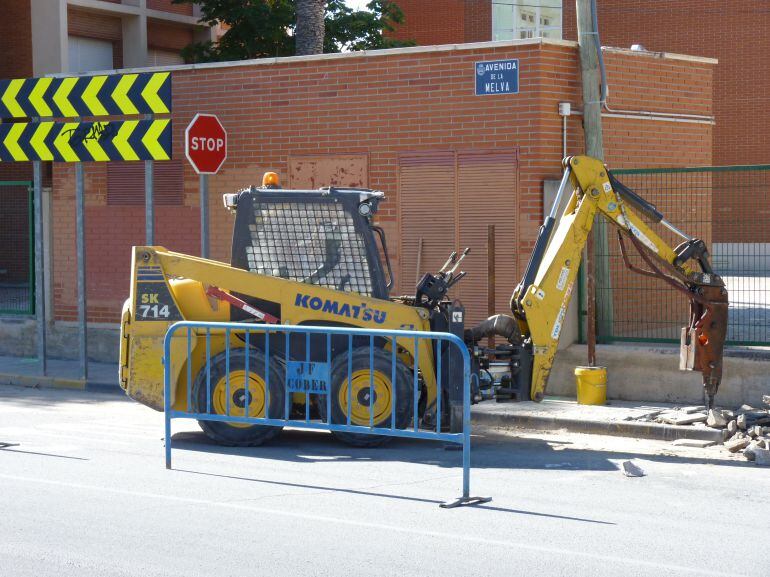 Comienzan los trabajo en la Avenida de La Melva
