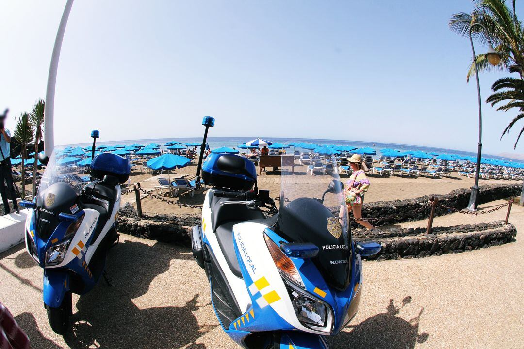 Motos de la Policía Local de Tías.
