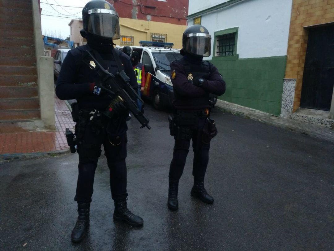 Imagen de archivo de un despliegue policial en una operación contra el narcotráf