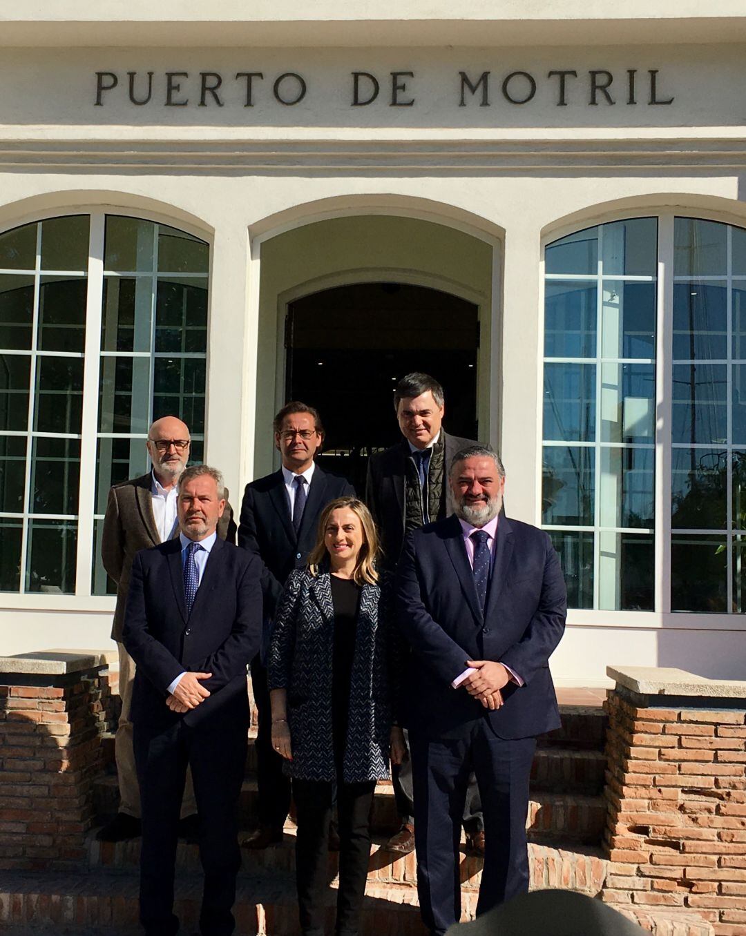 La Consejera de Fomento, Marifran Carazo, en visita institucional al Puerto de Motril junto al presidente del Puerto, José García fuentes, el delegado del gobierno, Pablo García y los diputados Carlos Rojas y Jose Antonio Laborda