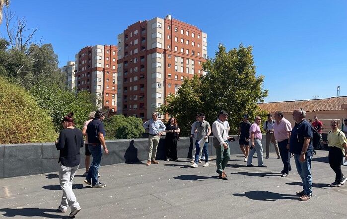 Un momento de la visita