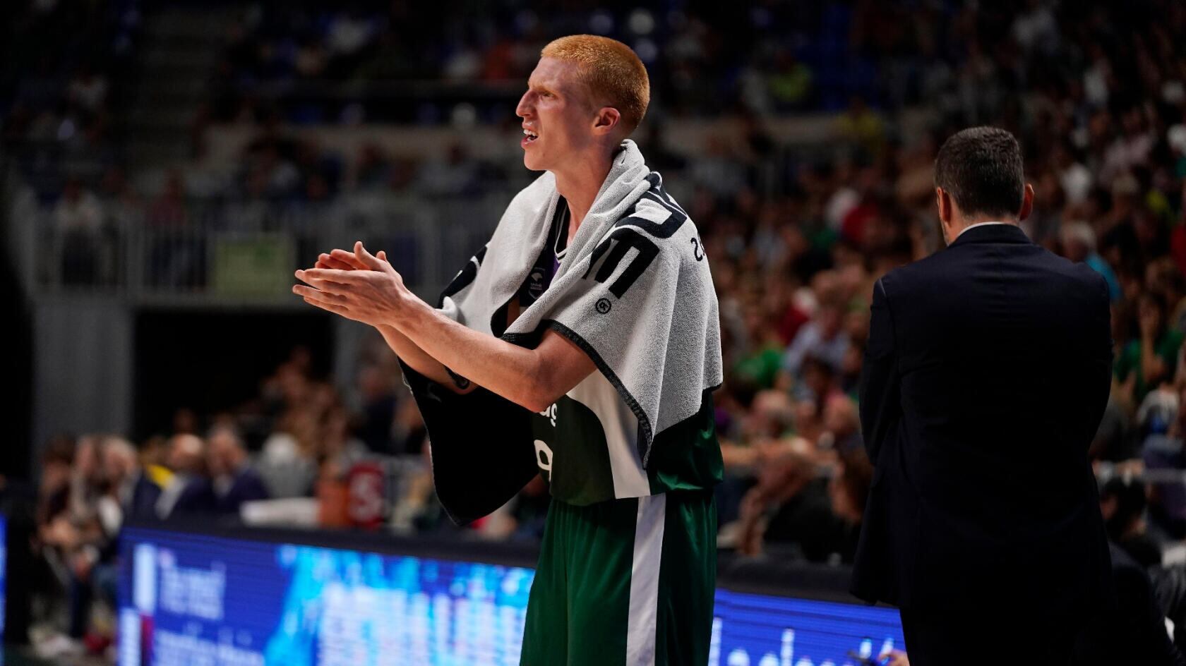 El base del Unicaja Alberto Díaz sufrió la fractura del tabique nasal en el partido contra el Bàsquet Girona