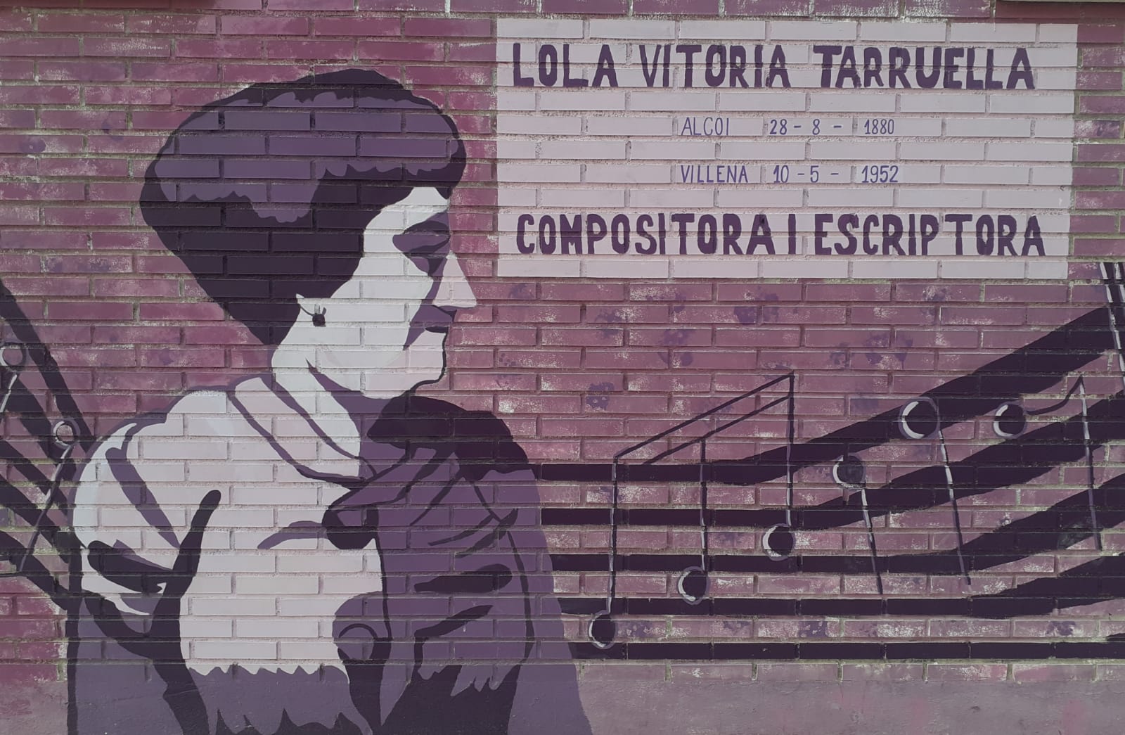 Mural en el Navarro Santafé