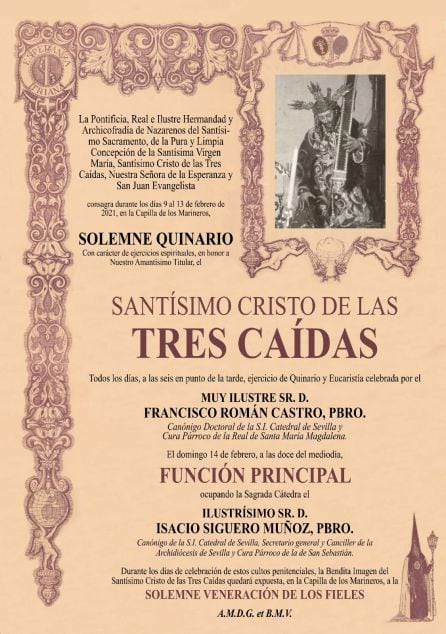 Cartel de cultos de la Esperanza de Triana