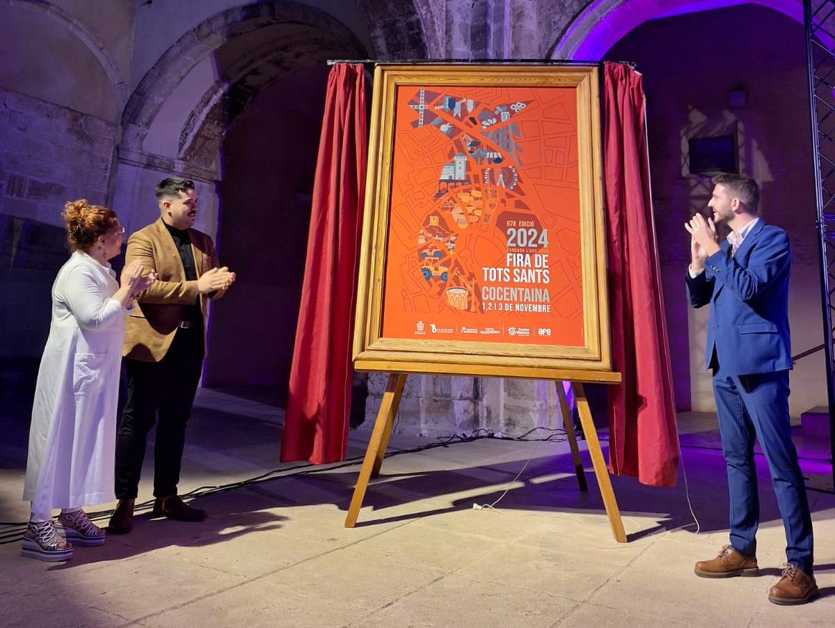 Imagen de archivo de la apertura del cartel de la Fira de Tots Sants de Cocentaina de 2024.