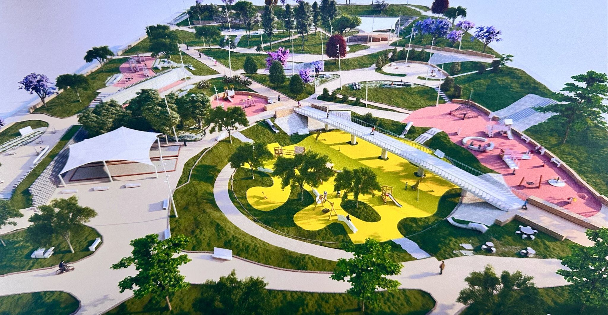 Recreación del futuro parque de La Torreta