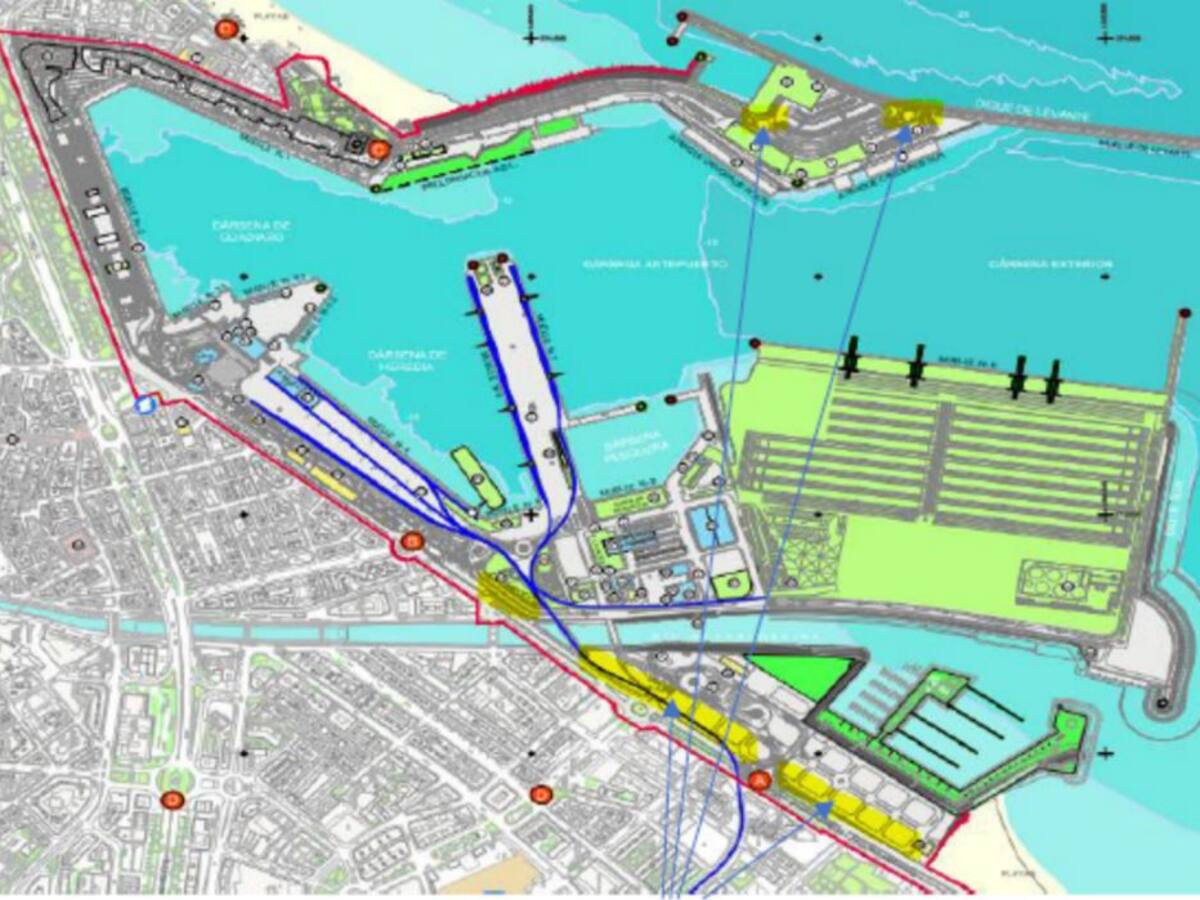 El puerto de Málaga se pone 'verde'