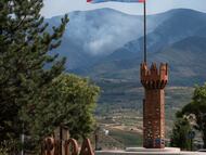 Bandera del Bierzo a la entrada de Ponferrada