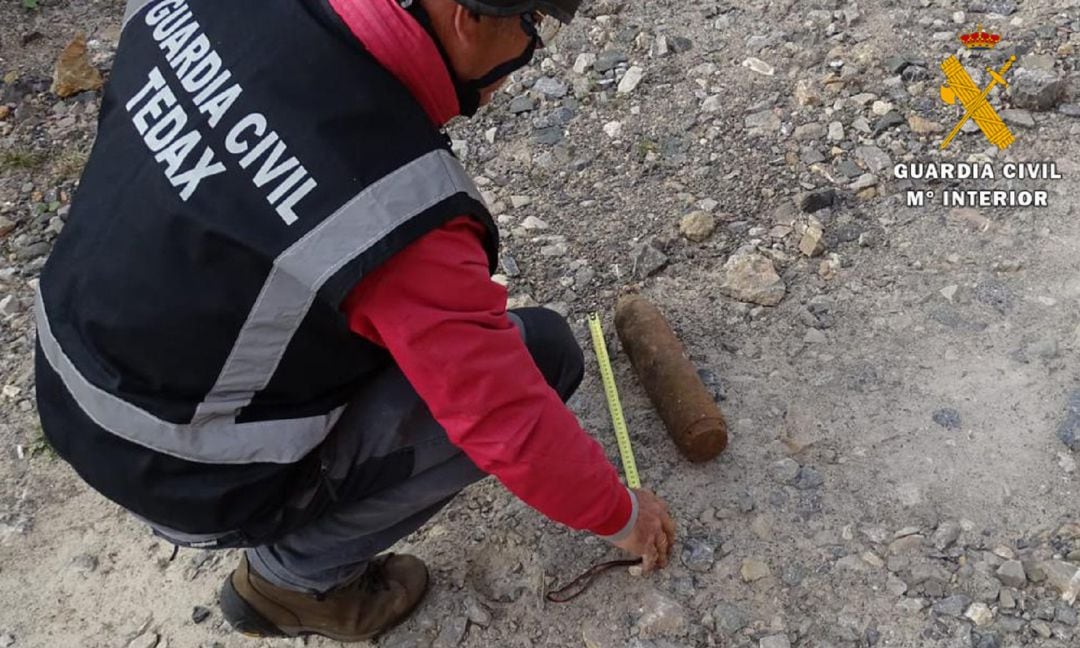 Bomba de aviación encontrada en Campoo de Enmedio