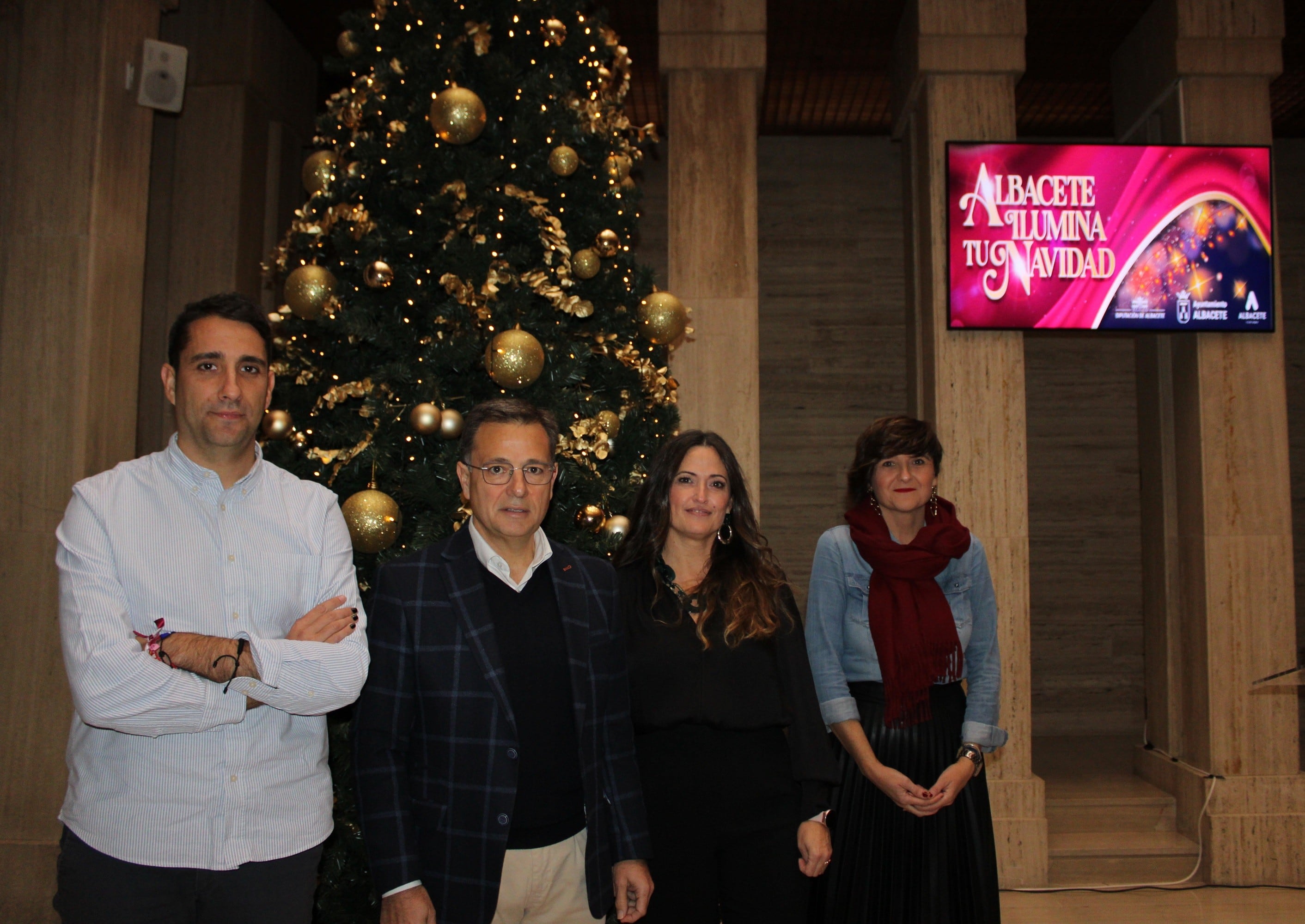 Imagen de la presentación del acto de iluminación navideña en Albacete