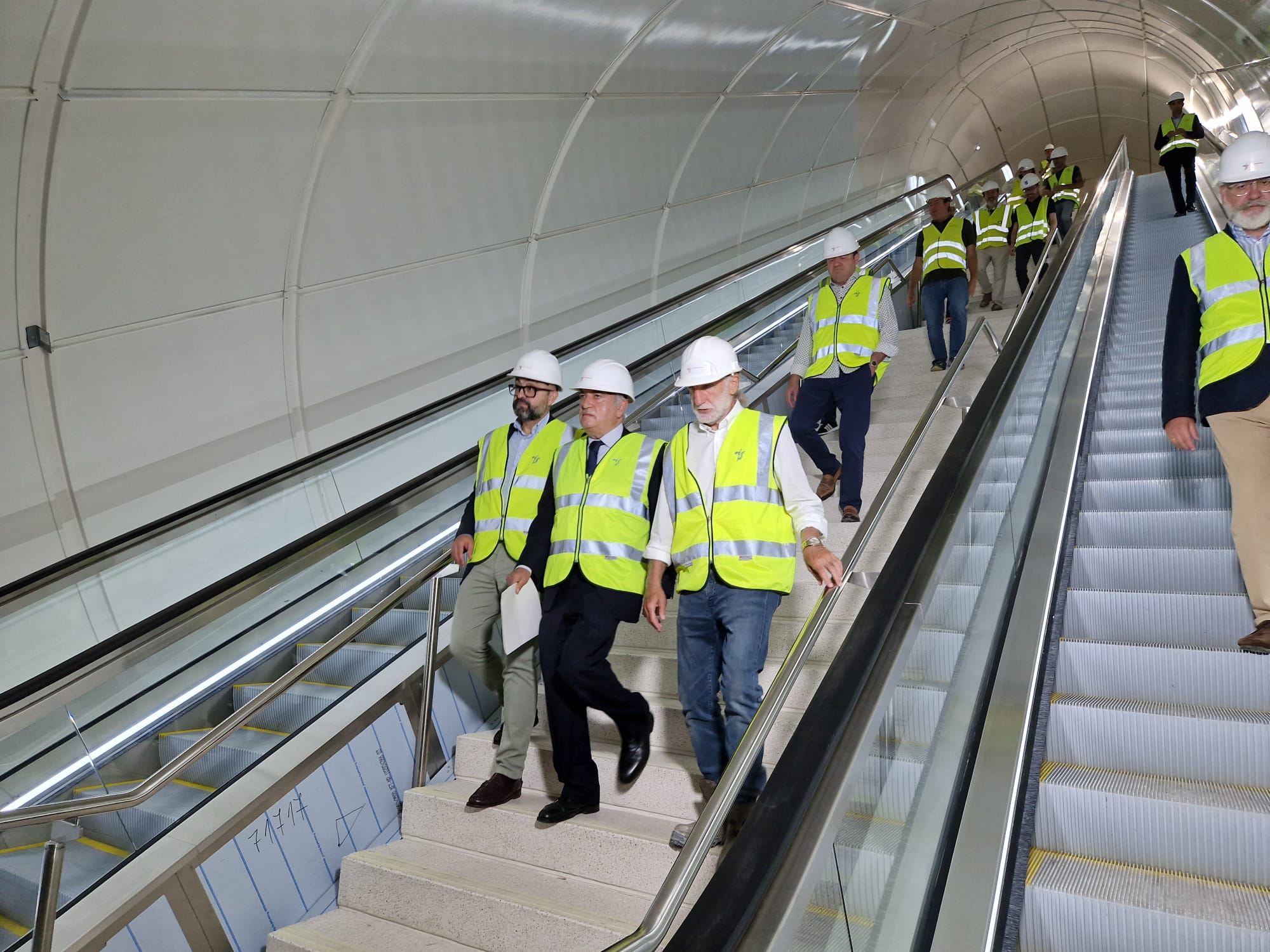 Iñaki Arriola ha visitado la futura estación de Bentaberri