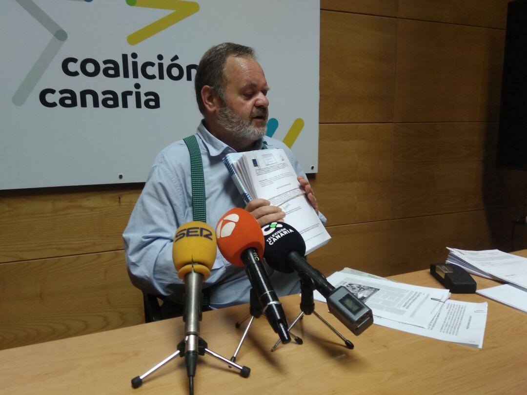 El consejero de CC en el Cabildo de Gran Canaria, Fernando Bañolas. 