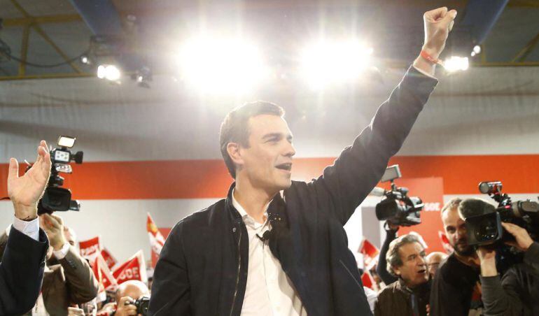 El candidato por el PSOE a la presidencia del Gobierno, Pedro Sánchez.