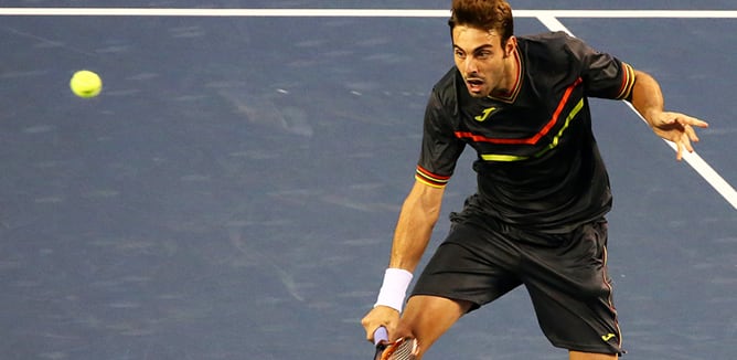 El jugador catalán ha derrotado a Ferrer en la segunda ronda de Tokyo por 4-6, 6-4 y 6-4.