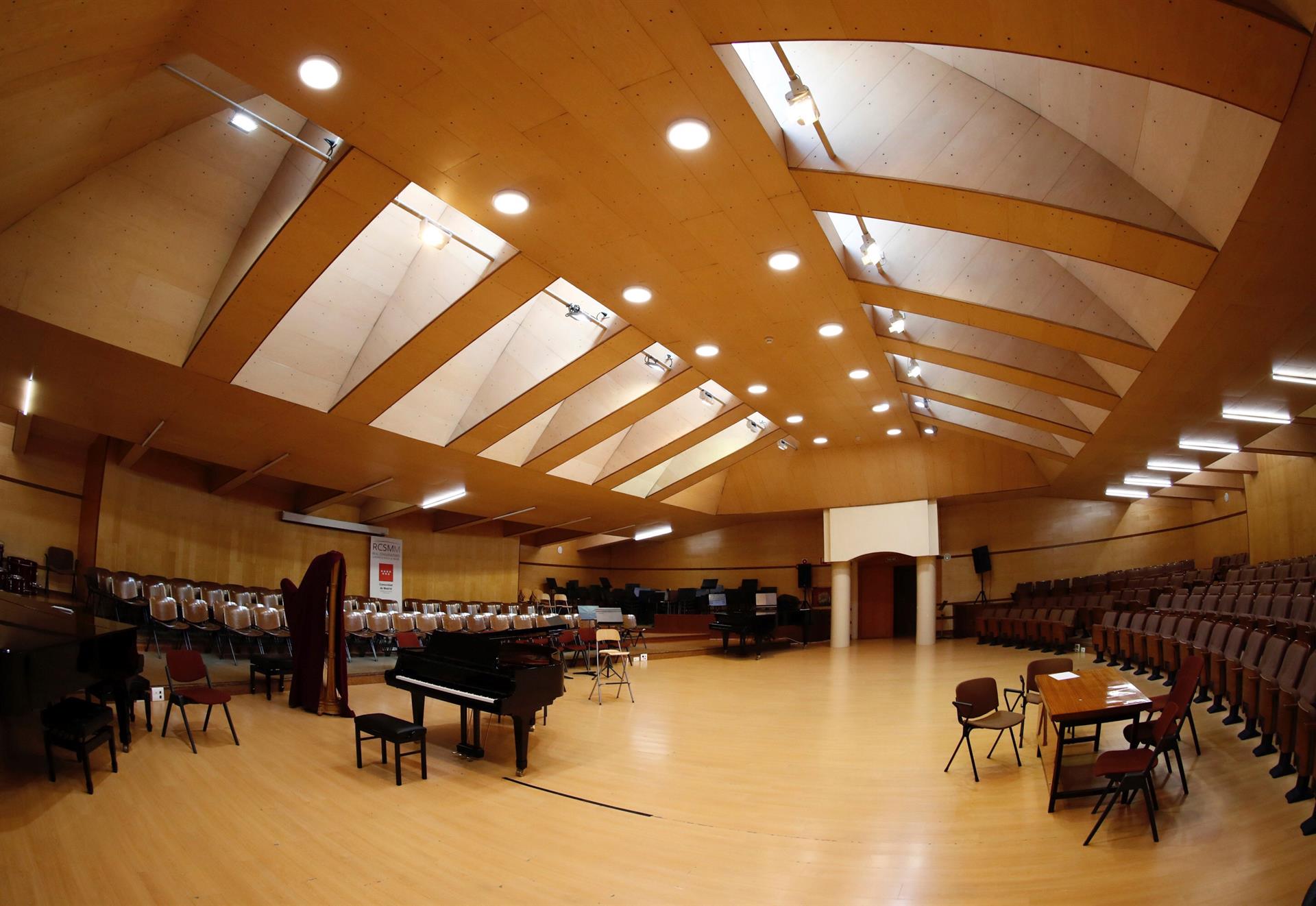 Vista del interior del Real Conservatorio Superior de Música de Madrid.