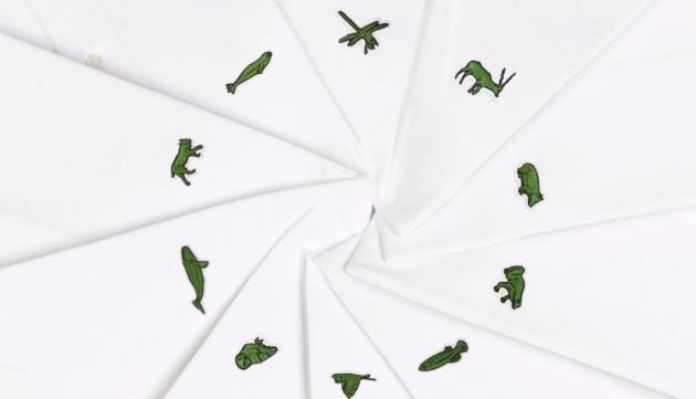 Las diez especies que aparecerán próximamente en los polos de Lacoste.