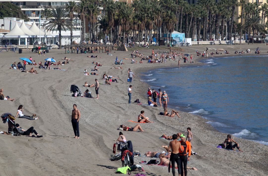 Playa de la Malagueta- 26 de enero de 2021