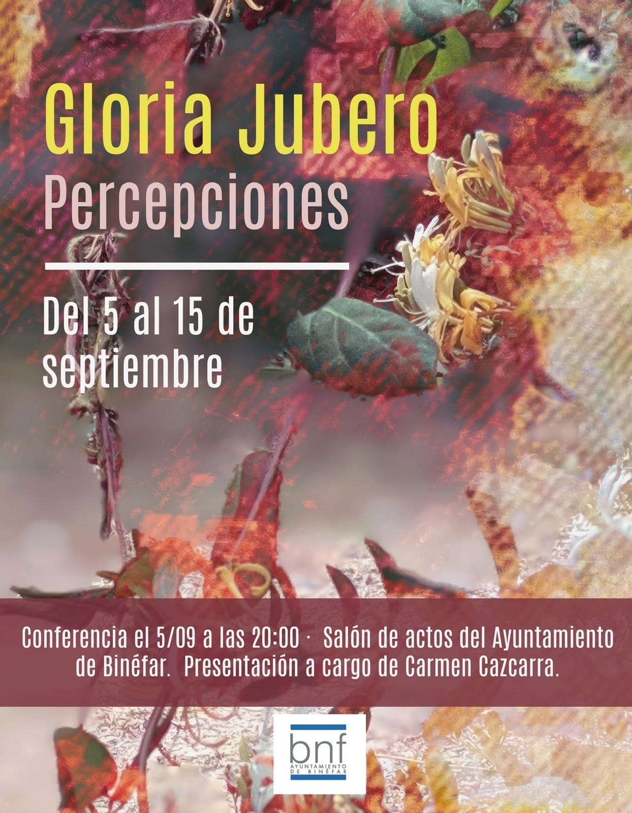 Cartel exposición Gloria Jubero