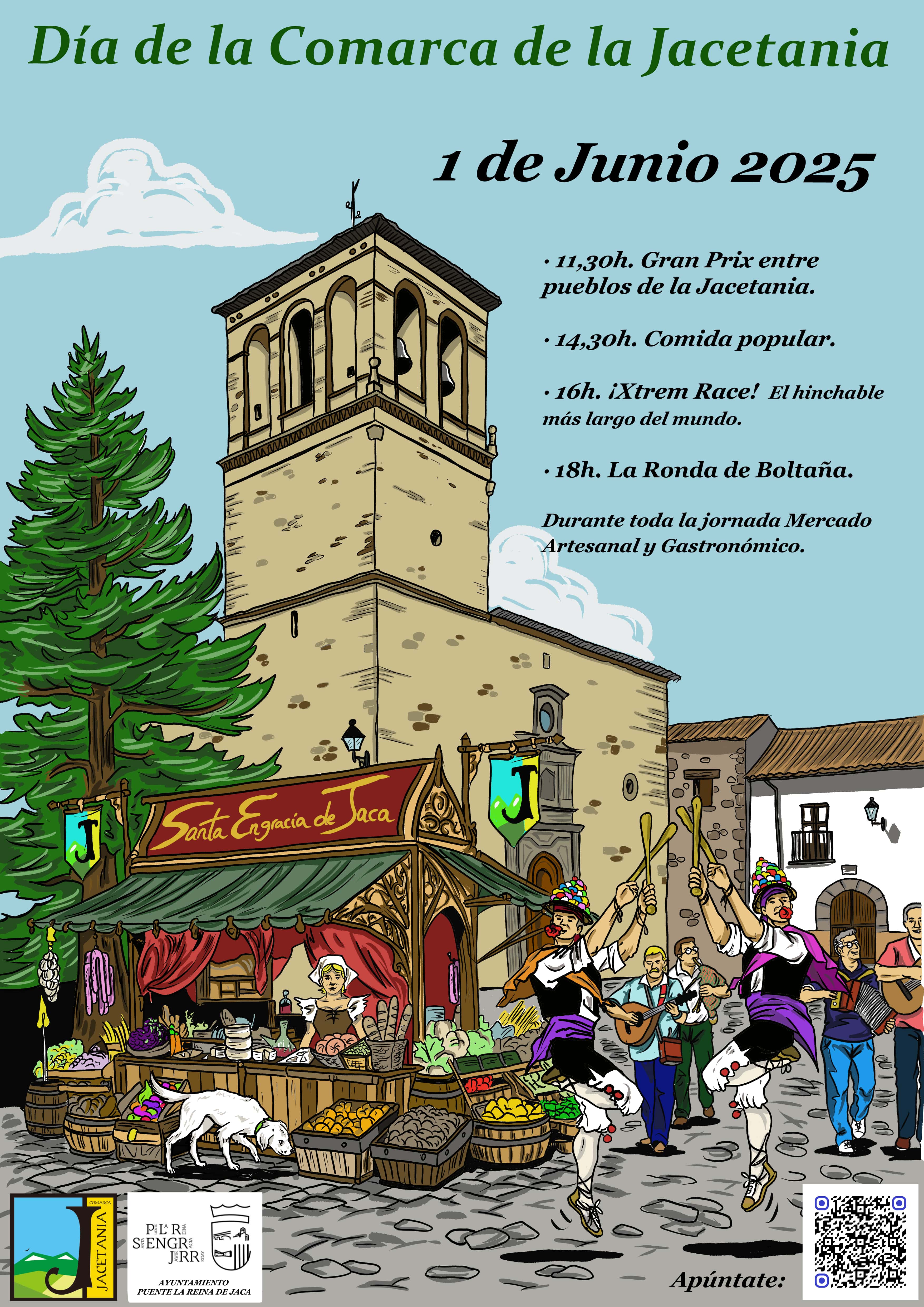 Cartel del Día de la Comarca de la Jacetania 2025