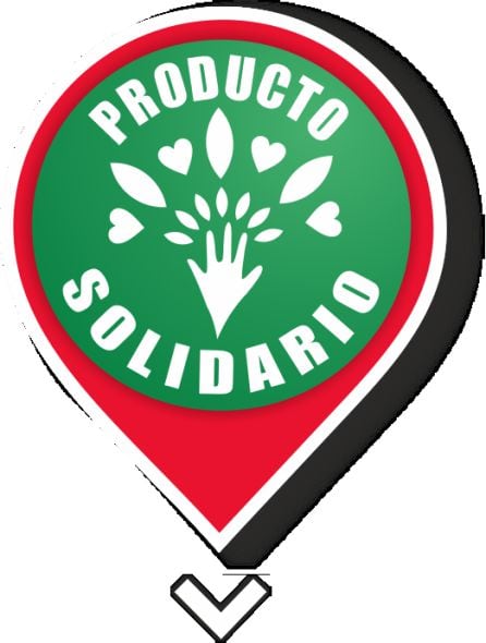 Símbolo de producto solidario.